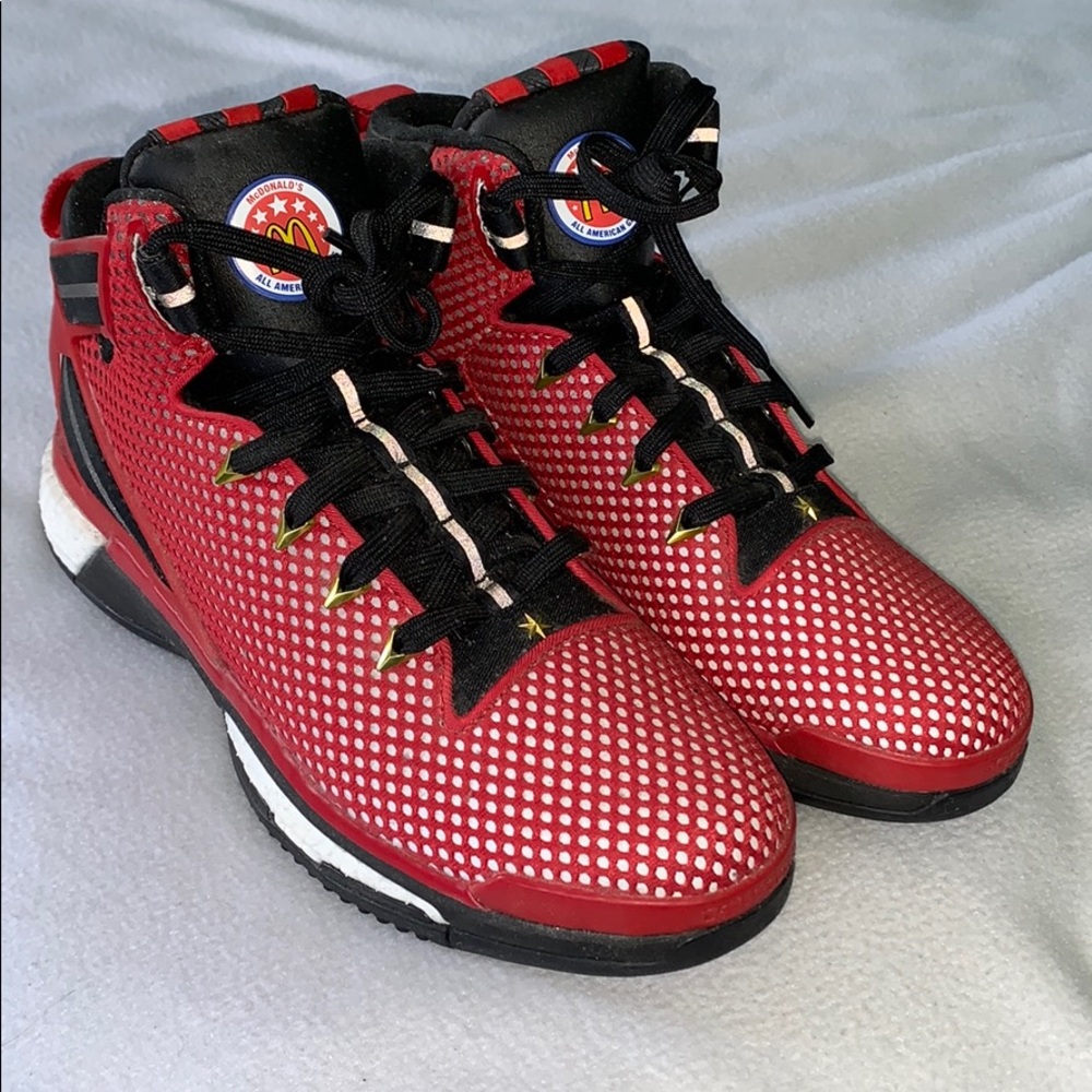 New Adidas D Rose 6 Boost McDonald’s red size 9.5